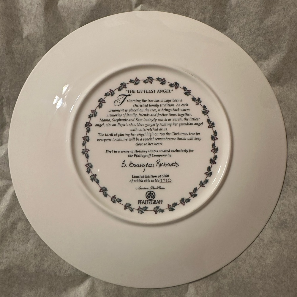 PFALTZGRAFF 5 seasons of the year plates, rare find discontinued - Picture 9 of 11
